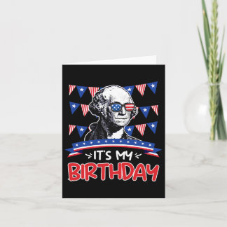 Carte C'est mon anniversaire Fête de l'Indépendance Geor