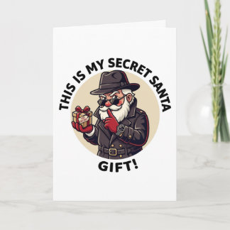 Carte C'est mon cadeau de Père Noël secret – Espion de N
