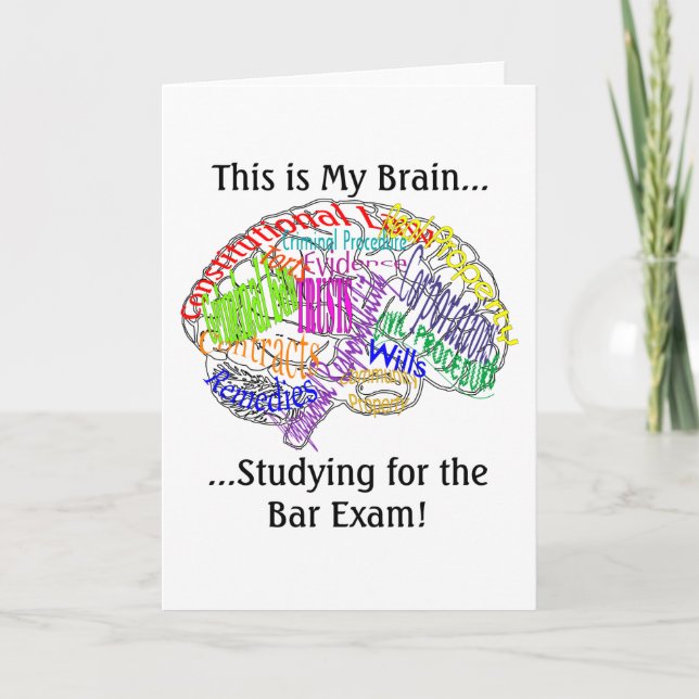 Carte C'est mon cerveau...Bar Exam (Devant)