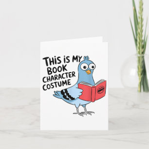 Carte C'Est Mon Costume De Caractère De Livre Funny Pige