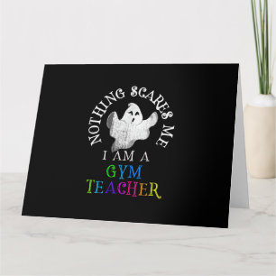 Carte C'est mon costume d'enseignant de gym Éffrayante N
