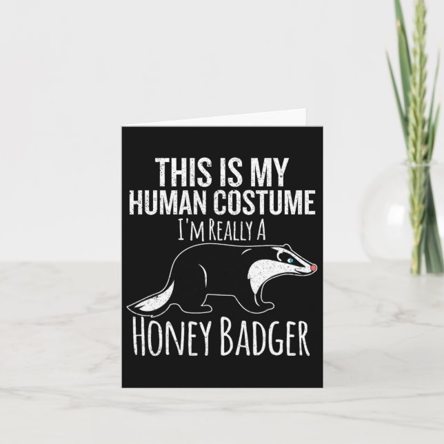 Carte C'Est Mon Costume Humain Halloween Costume (Devant)