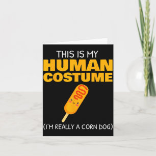 Carte C'est Mon Déguisement Humain Je Suis Un Chien Chau