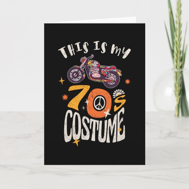 Carte C'est mon effet les années 70 Costume Grunge (Devant)