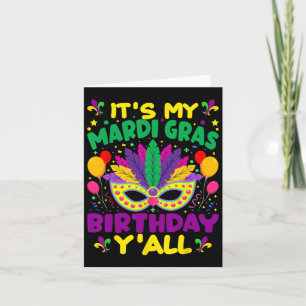 Carte C'Est Mon Mardi Gras Anniversaire Yall Mardi Gras