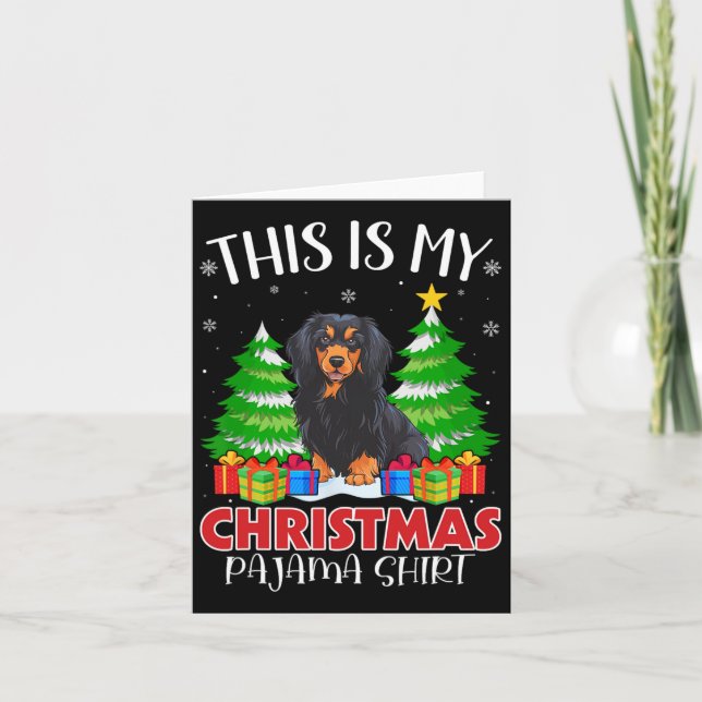 Carte C'Est Mon Pajama De Noël Le Chien Havanais Xmas Pj (Devant)
