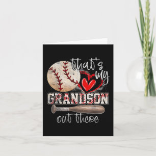 Carte C'est mon petit-fils là-bas Baseball