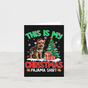 Carte C'Est Mon Pyjama De Noël Chien De Berger Allemand 