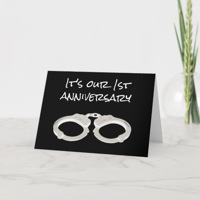 CARTE C'EST ***NOTRE 1ER ANNIVERSAIRE*** VOUS SOUHAITEZ  (Devant)