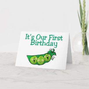 Carte C'est notre premier anniversaire (2)