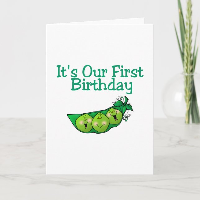 Carte C'est notre premier anniversaire (2) (Devant)