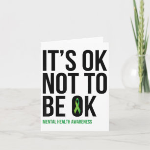 Carte C'Est Ok De Ne Pas Être Ok - Ribb Sensibilisation