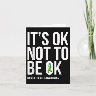 Carte C'Est Ok De Ne Pas Être Ok - Sensibilisation À La