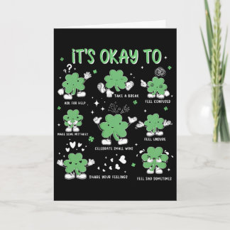Carte C'est Ok De Ressentir Vos Sentiments St. Patrick's