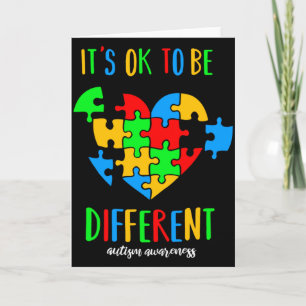Carte C'est Ok Pour Être Différent Mois De La Sensibilis