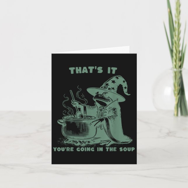 Carte C'est Parti, Vous Allez Dans La Soupe, Drôle De Ma (Devant)