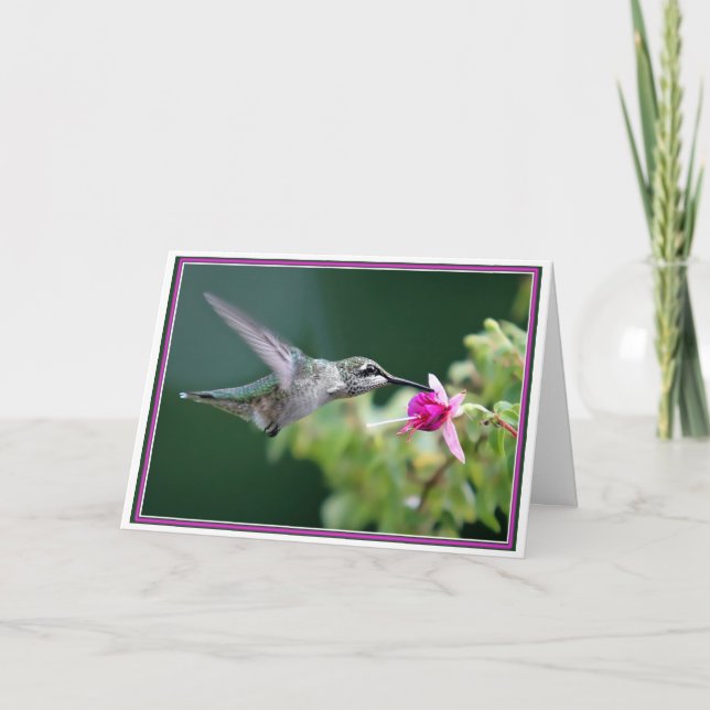 Carte C'EST TON ANNIVERSAIRE ! Colibri (Devant)