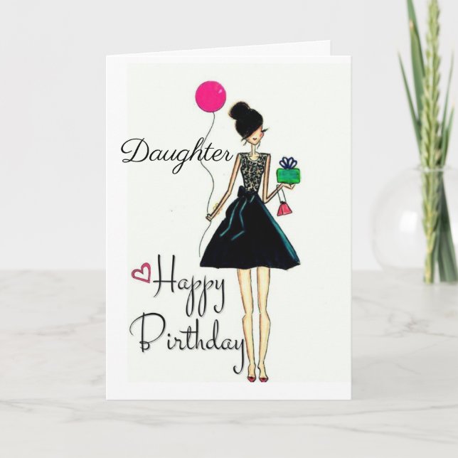 CARTE **C'EST TON ANNIVERSAIRE ! ! ! !** "FILLE" (Devant)