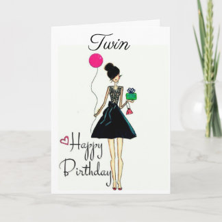 CARTE **C'EST TON ANNIVERSAIRE ! ! ! !** **TWIN**