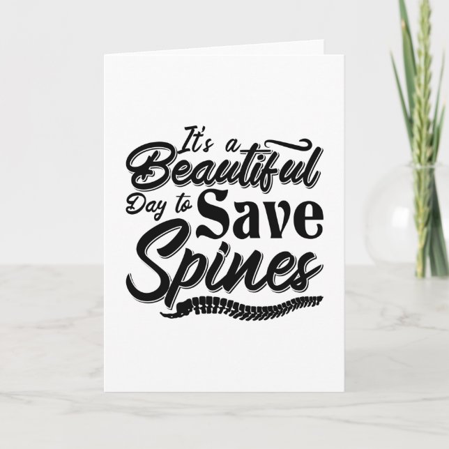 Carte C'est un beau jour Chiropratique Chiropractor (Devant)