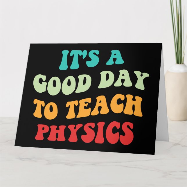Carte C'est un bon jour pour apprendre la physique I (Devant)