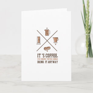 Carte C'est une citation de café