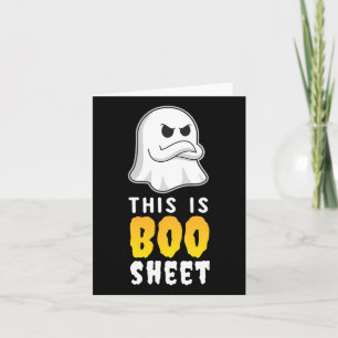 Carte C'est une feuille Boo T Shirt drôle fantôme soirée