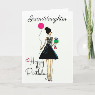 CARTE **C'EST VOTRE ANNIVERSAIRE !!!** **GRANDE-FILLE**