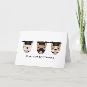 Carte C'Était Ruff, Mais Tu L'As Fait Chiens Français