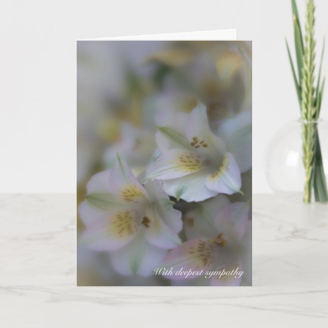 Carte Ceux qui aiment ne s'en tirent pas Poème Sympathie (Devant)