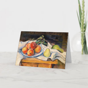 Carte Cezanne - Fruits sur table