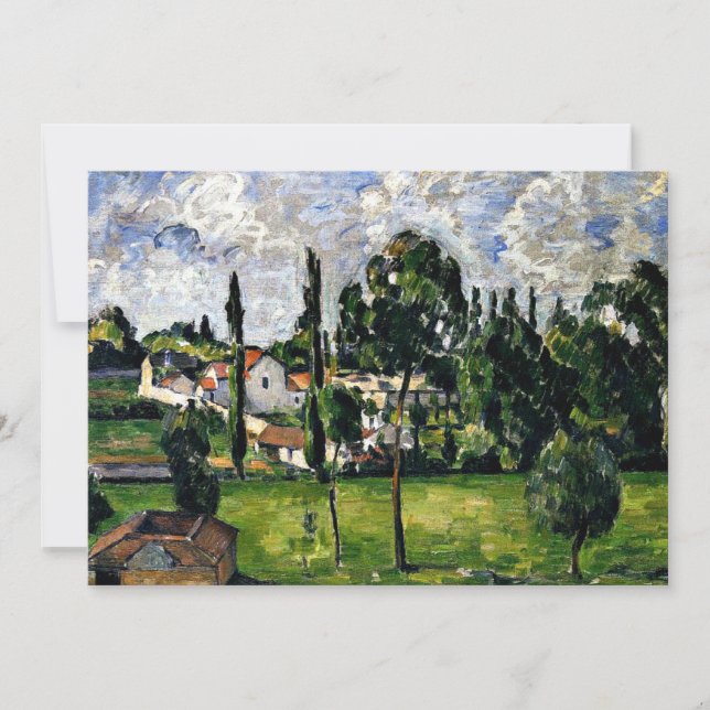 Carte Cezanne - Paysage avec ligne d'eau (Devant)