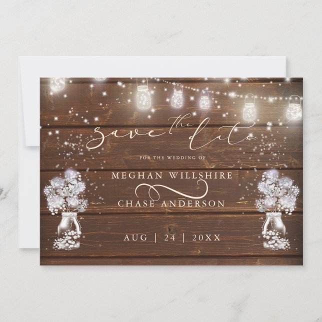 Carte Chaîne de pot Mason rustique éclaire laBrideBarefo (Devant)