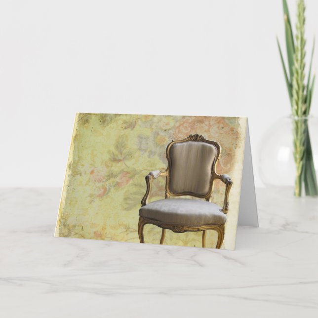 Carte Chaise avec Arrière - plan Rosey (Devant)