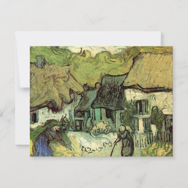 Carte Chalets à Jorgus par Vincent van Gogh (Devant)