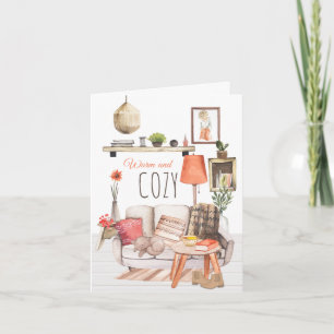 Carte Chaleureux et confortable Hygge Homely Salon Scène