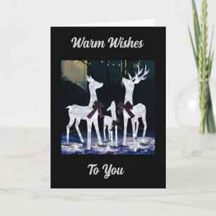 CARTE CHALEUREUX SOUHAITS À VOUS À NOËL