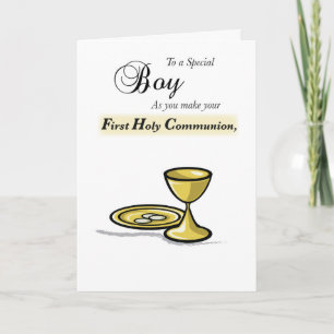 Carte Chalice d'or de la première communion, Paten
