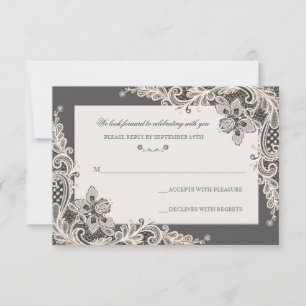 Carte Chalkboard Romance Response Card