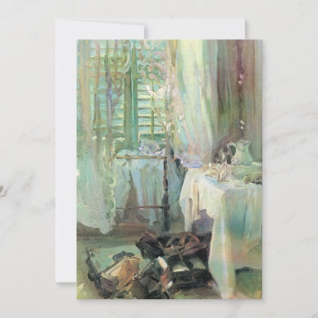 Carte Chambre d'hôtel par John Singer Sargent (Devant)