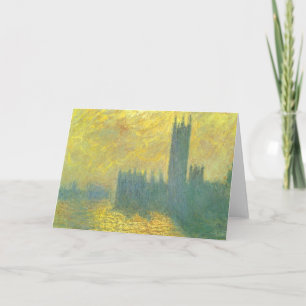Carte Chambres du Parlement, Stormy Sky par Claude Monet