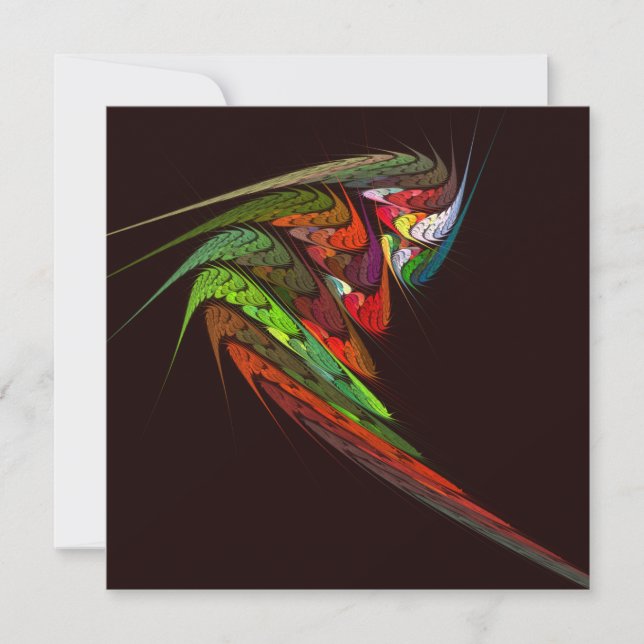 Carte Chameleon Art Abstrait (Devant)