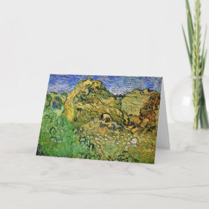 Carte Champ avec piles de blé par Vincent van Gogh