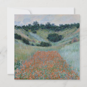 Carte Champ de pavot dans un creux près de Giverny (par