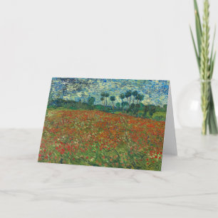 Carte Champ Poppy Vincent van Gogh
