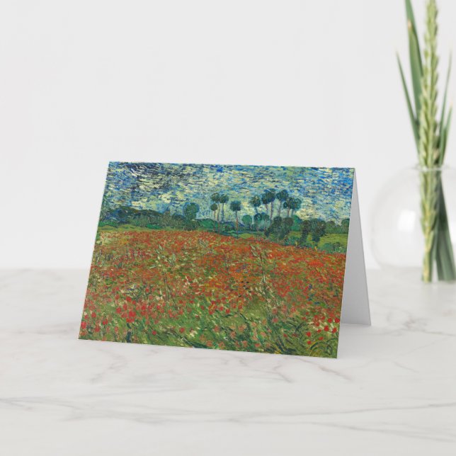 Carte Champ Poppy | Vincent van Gogh (Devant)