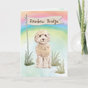 Carte Champagne Cockapoo Sympathie avec les animaux de c