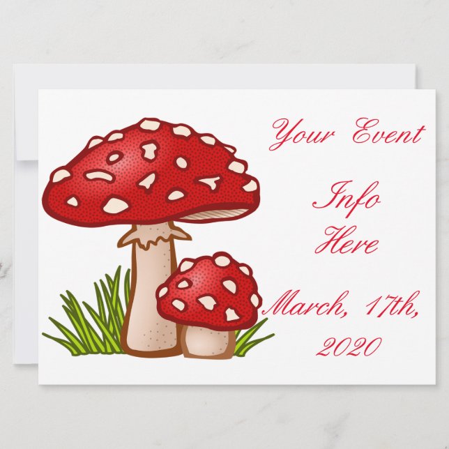 Carte Champignons Amanita Rouge Thunder_Cove (Devant)