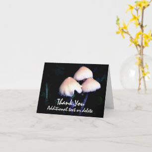Carte Champignons de minuit Nature Merci personnalisé