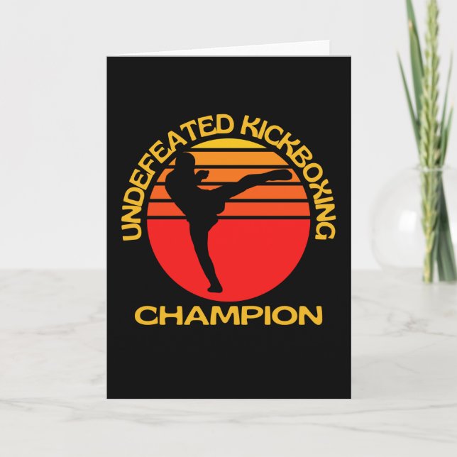 Carte Champion de kickboxing non feated (Devant)